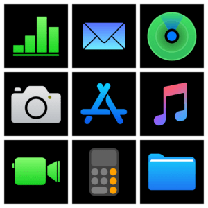 dark mode app icons