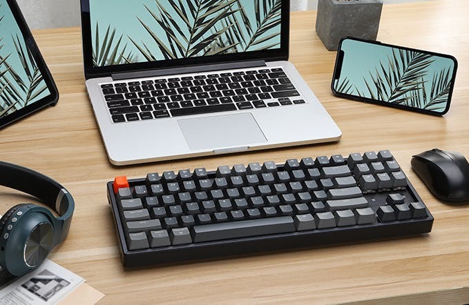 k8 wireless mechanical keyboard with RGB TKL