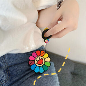 rainbow sunflower airpods case