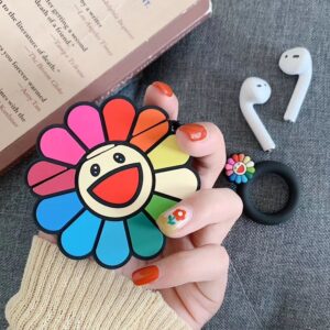 rainbow sunflower airpods case