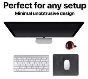 vegan leather mouse pad