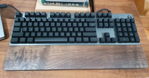 wood palm rest for mechanical keyboard