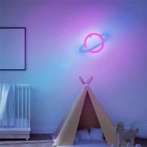 Saturn Neon Sign