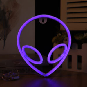 alien neon sign