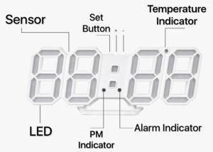 LED Digital Number Clock