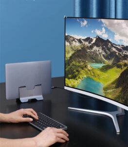 adjustable vertical laptop stand