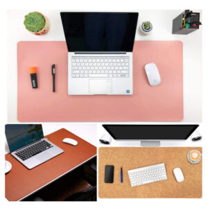 orange desk mat