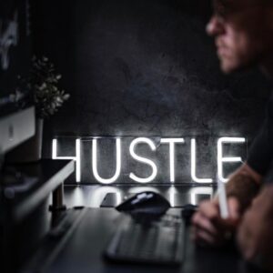 hustle sign