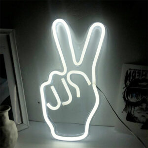 Peace Sign Neon Light