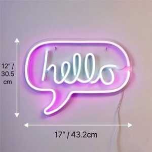 hello neon sign