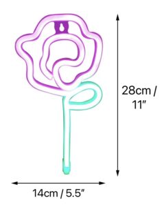 rose neon sign