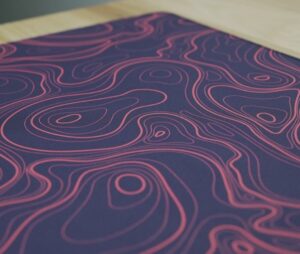 Topographic Desk Mat