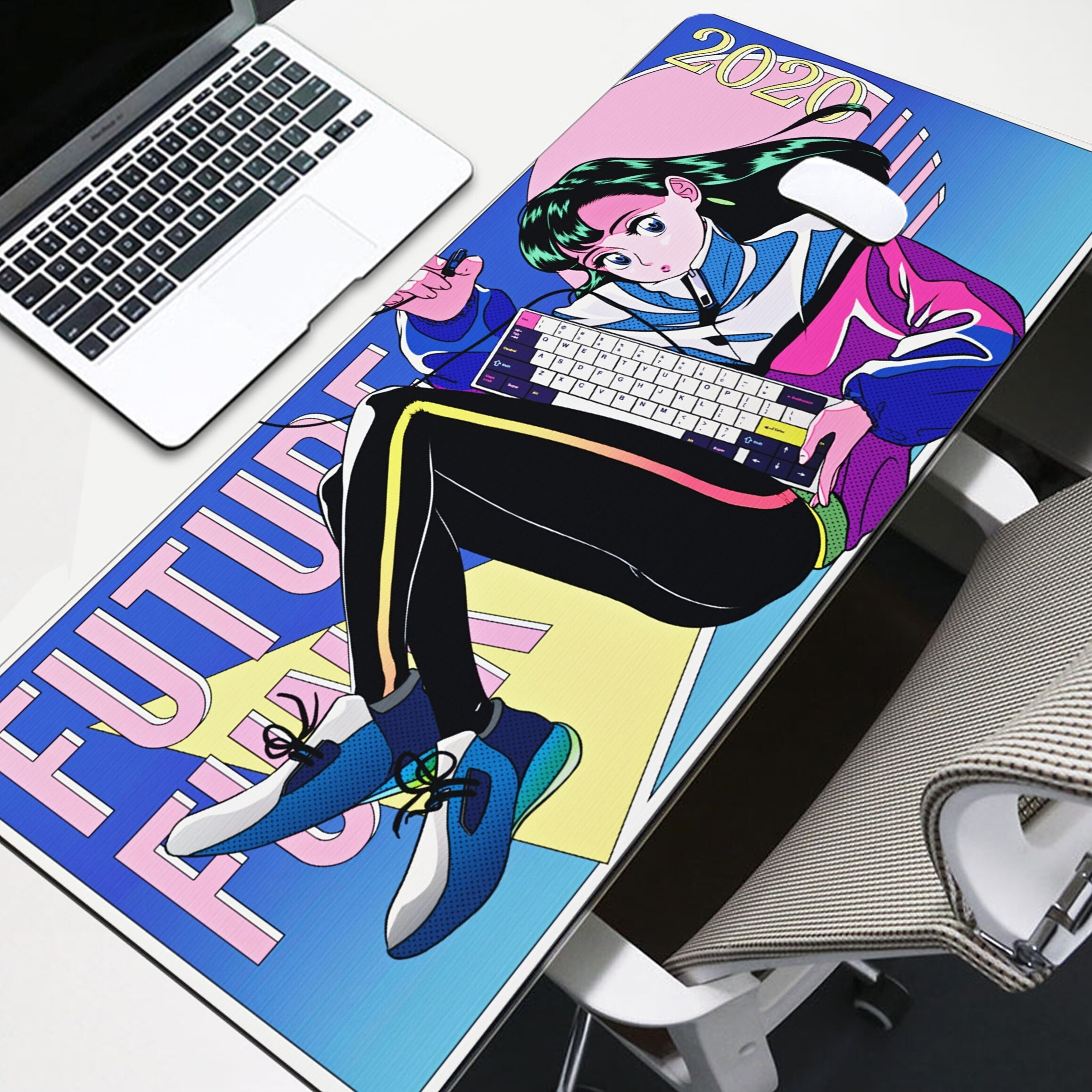 GMK Future Funk Desk Mat Setupedia