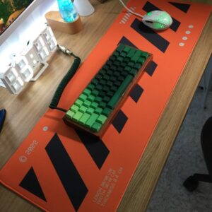 off white desk mat