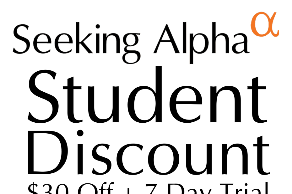 seeking alpha student discount