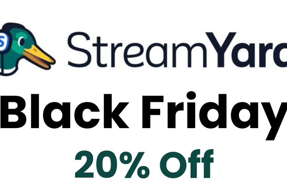 streamyard black friday deal