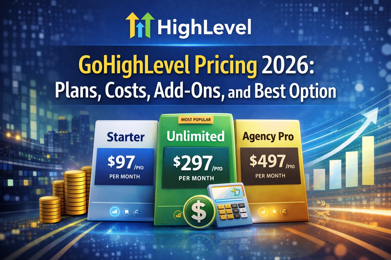 GoHighLevel Pricing 2026: Plans, Costs, Add-Ons, and Best Option