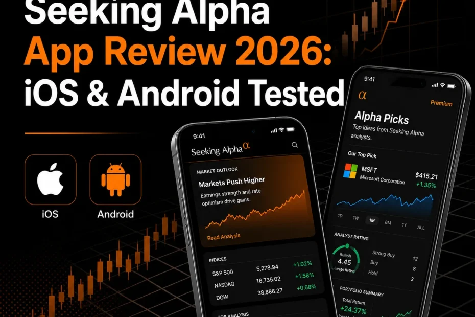 Seeking Alpha app review 2026 — iOS and Android features and walkthrough
