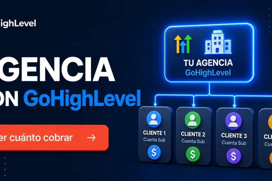 Agencia con GoHighLevel: c&oacute;mo montarla y cu&aacute;nto cobrar