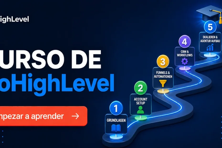 Curso de GoHighLevel: qu&eacute; aprender primero y en qu&eacute; orden