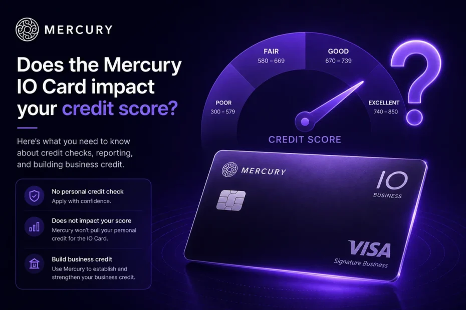 Does the Mercury IO card impact your credit score or report to bureaus