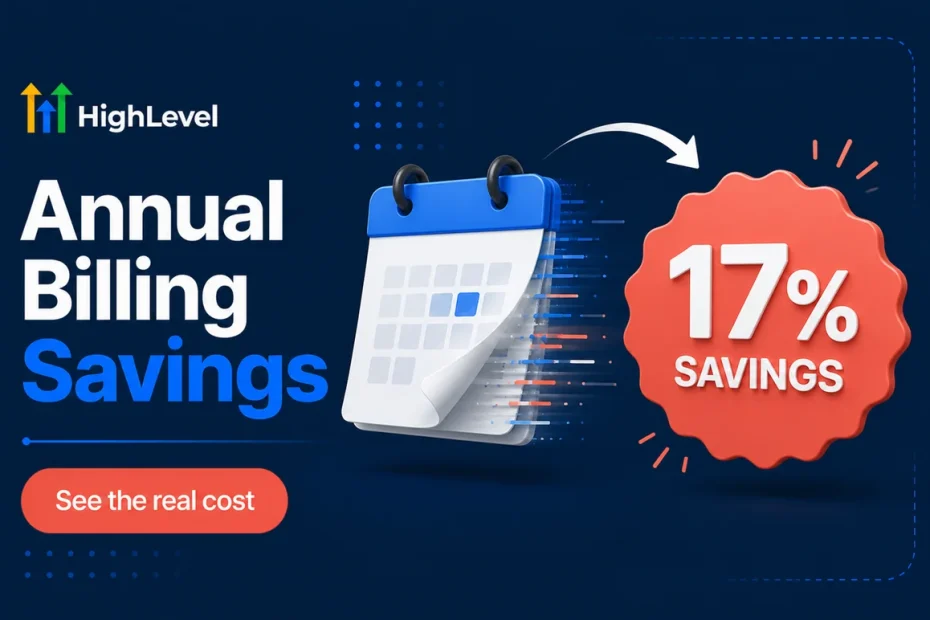 GoHighLevel Annual Billing: How Much You Actually Save (17%)
