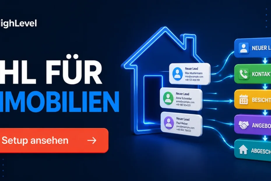 GoHighLevel f&uuml;r Immobilienmakler: Einrichtung und Kosten