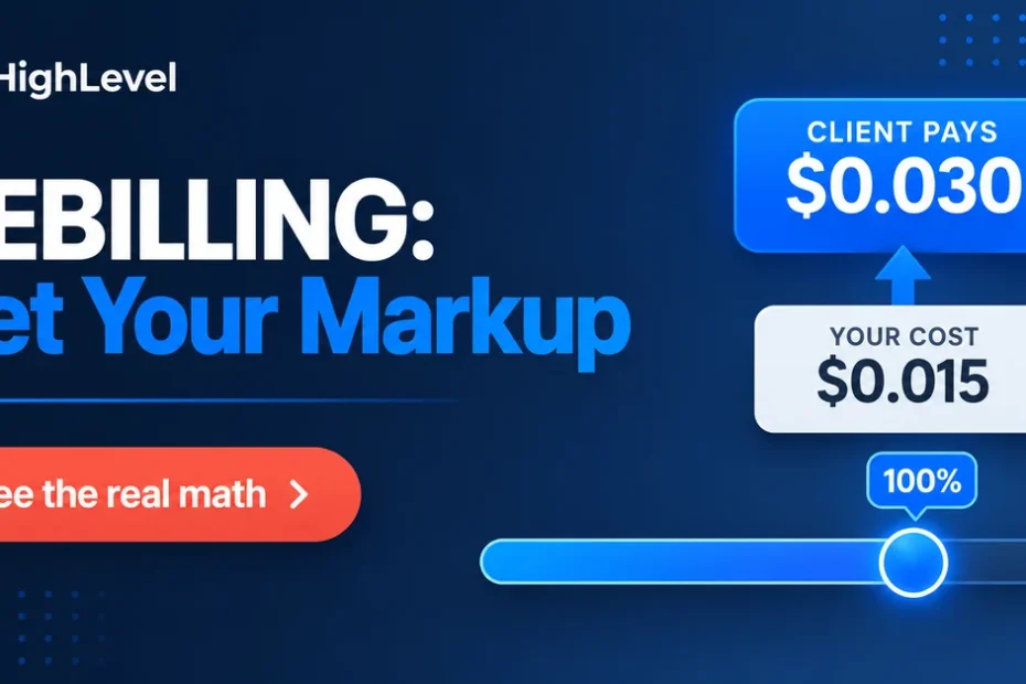 GoHighLevel Rebilling: How to Set Your Own Markup