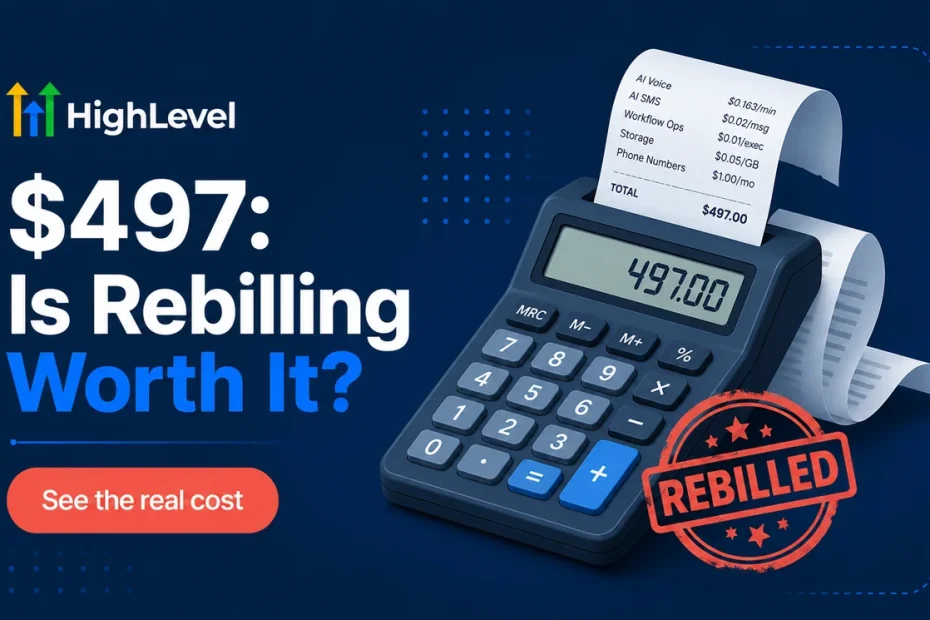 GoHighLevel SaaS Pro ($497): Is the Rebilling Worth It?
