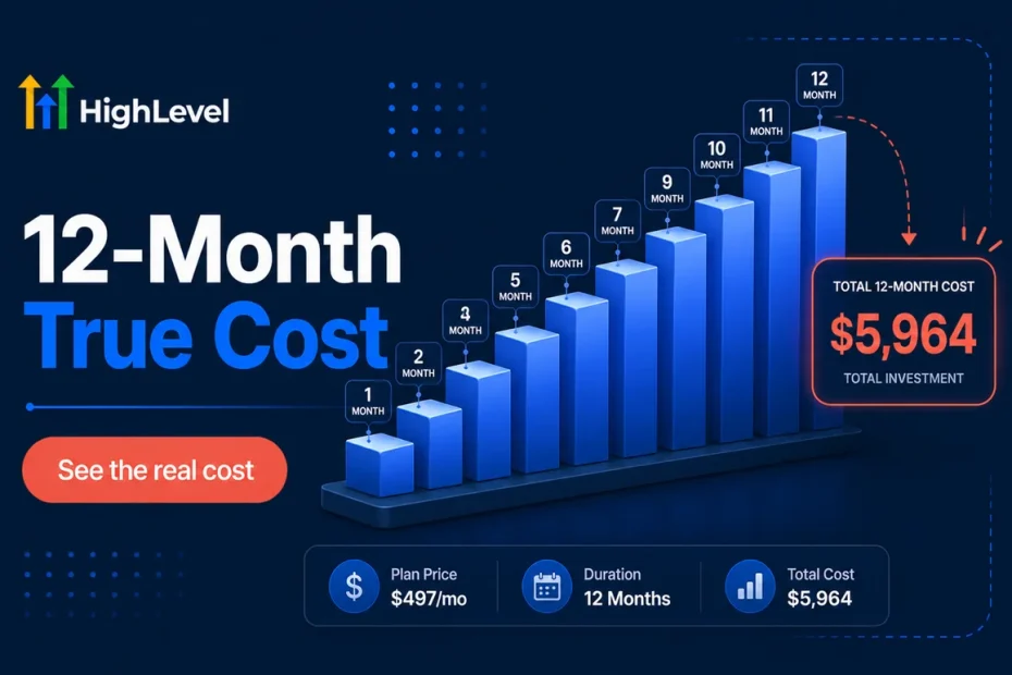 GoHighLevel Total Cost of Ownership: A Real 12-Month Breakdown