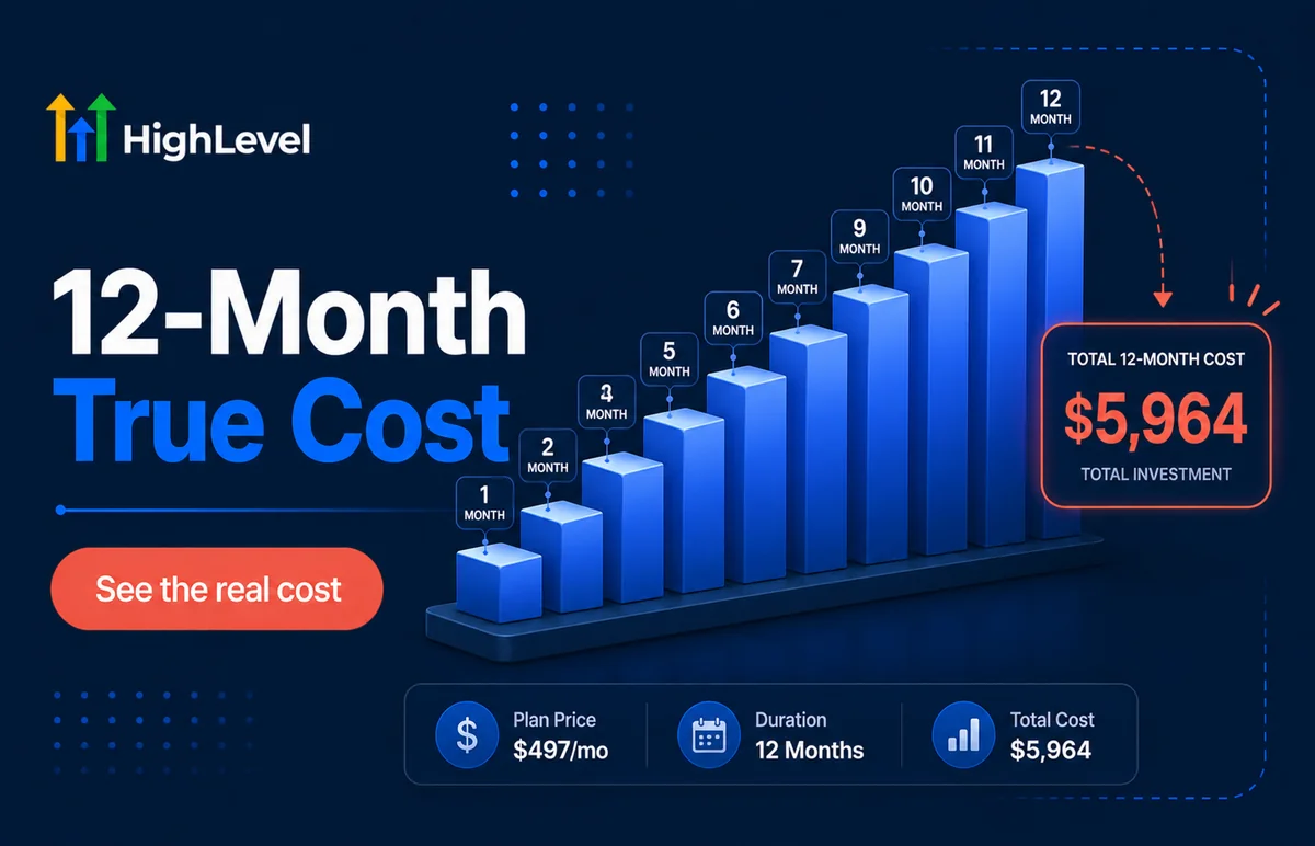 GoHighLevel Total Cost of Ownership: A Real 12-Month Breakdown