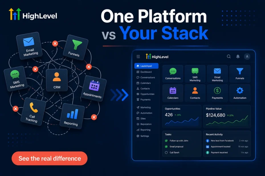 GoHighLevel vs Building Your Own Stack: An Agency Cost Comparison