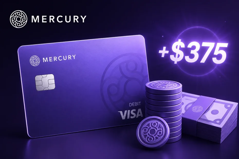 Mercury Bank bonus 2026 — $275 plus $100 cash welcome offer