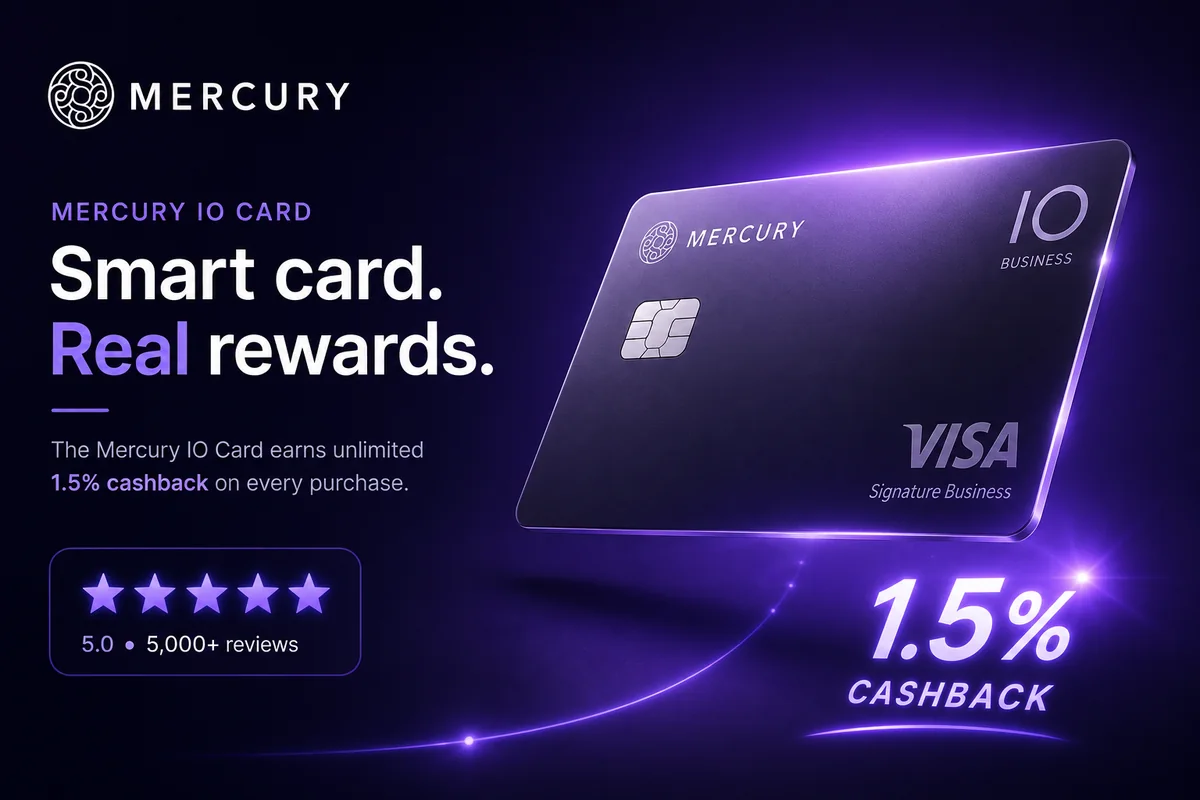 Mercury IO card review — smart business card with 1.5% cashback